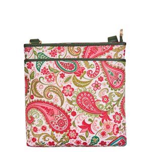 Paisley Printed Fabric Crossbody Sling Bag –Women Over the Shoulder Purse